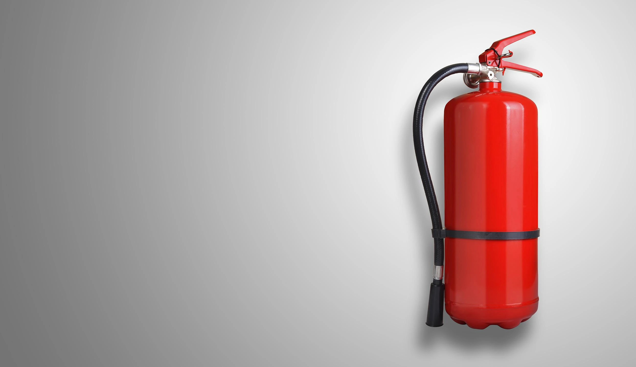 Fire extinguisher and safety devices available in the property